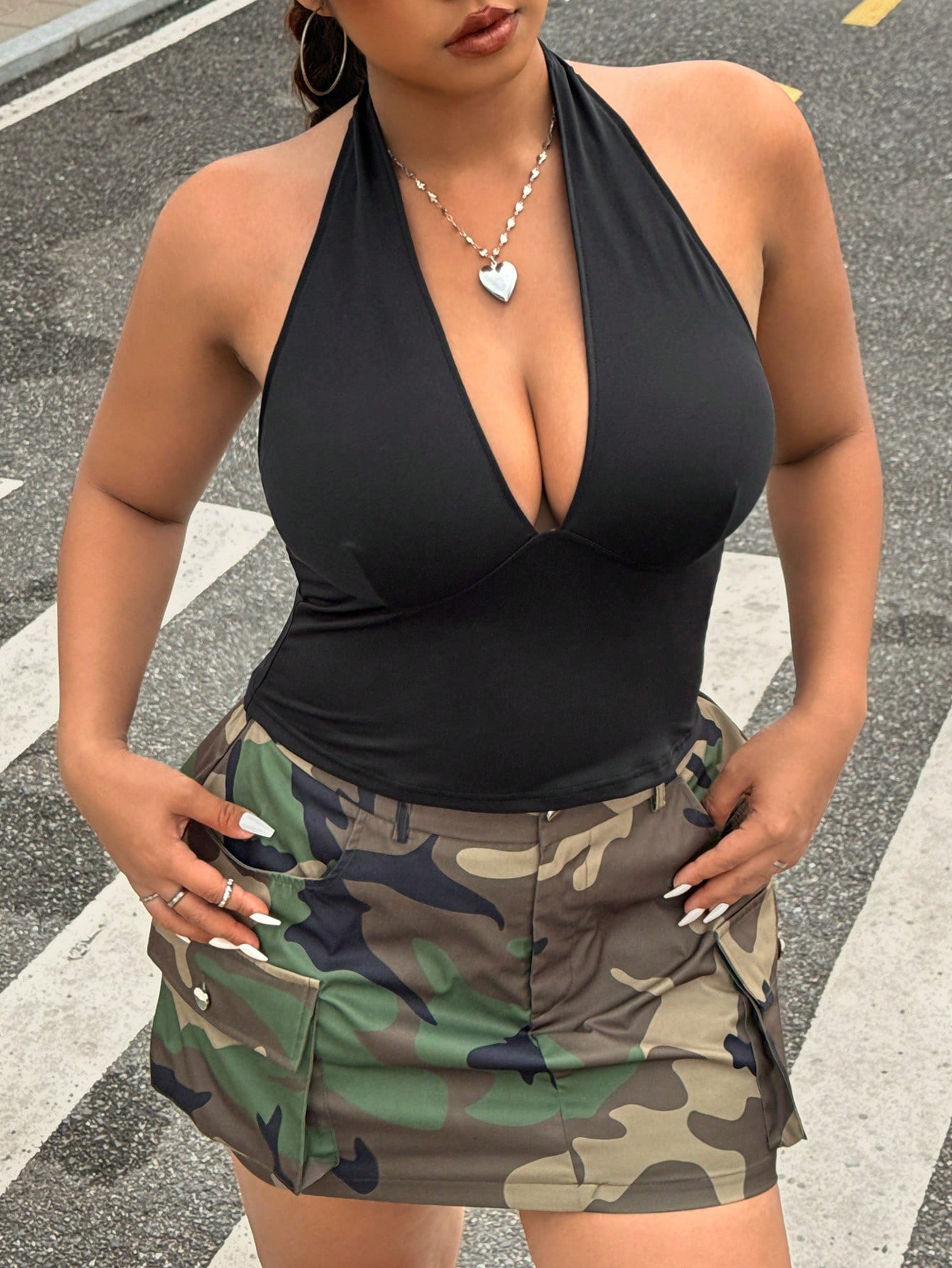 Women Fashion Vest - New Fashion Solid Color Plus Size