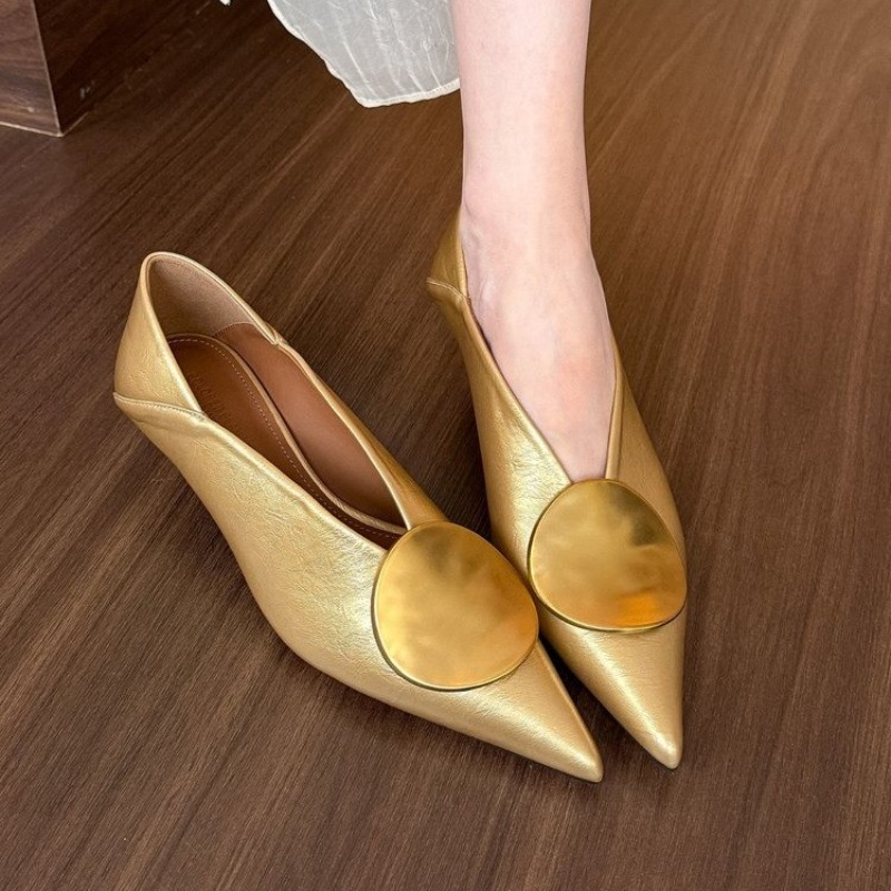 Women Fashion Heels - 2025 Spring Summer Pointed Toe Footwear