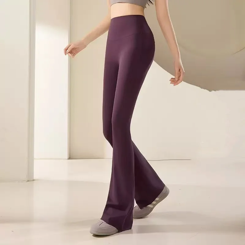 Women'S Fashion Leggings - Elastic Sharkskin Fitness Yoga Pants High