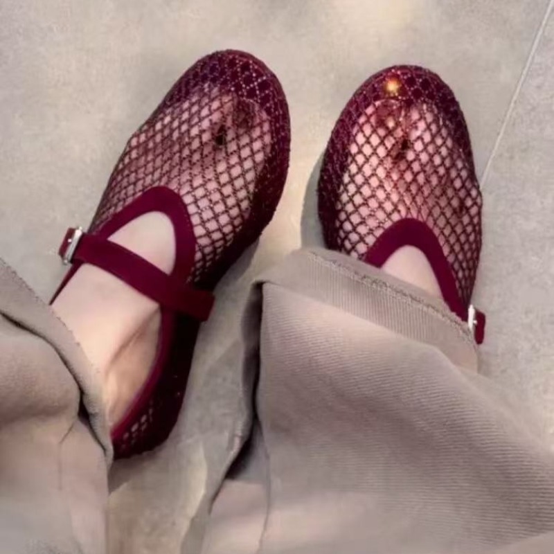 Women Fashion Heels - Hollow Rhinestone Baotou Sandals Women 2026