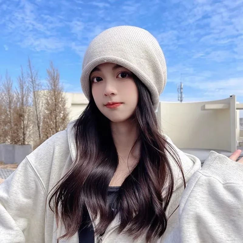 Knitted Bonnet Hoods Female Wi - đánh giá và giá Women Fashion Hats