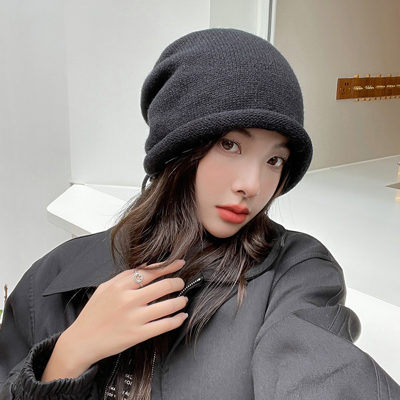 Knitted Bonnet Hoods Female Wi - đánh giá và giá Women Fashion Hats
