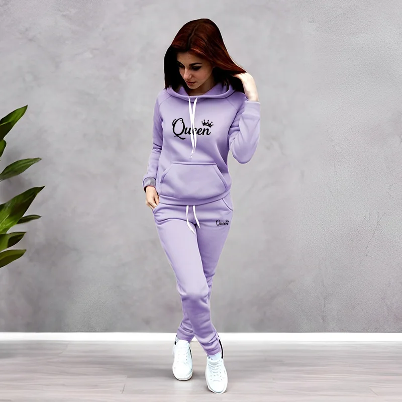 Womens Tracksuit Queen Letter  - đánh giá và giá Women Fashion Outfits