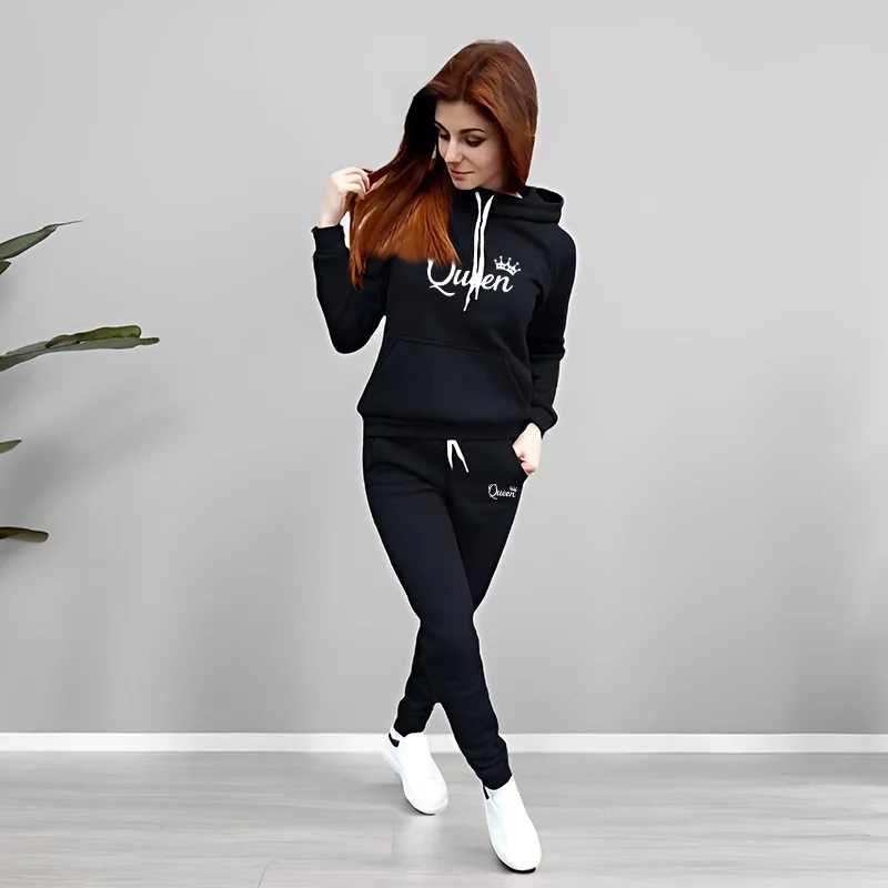 Womens Tracksuit Queen Letter  - đánh giá và giá Women Fashion Outfits