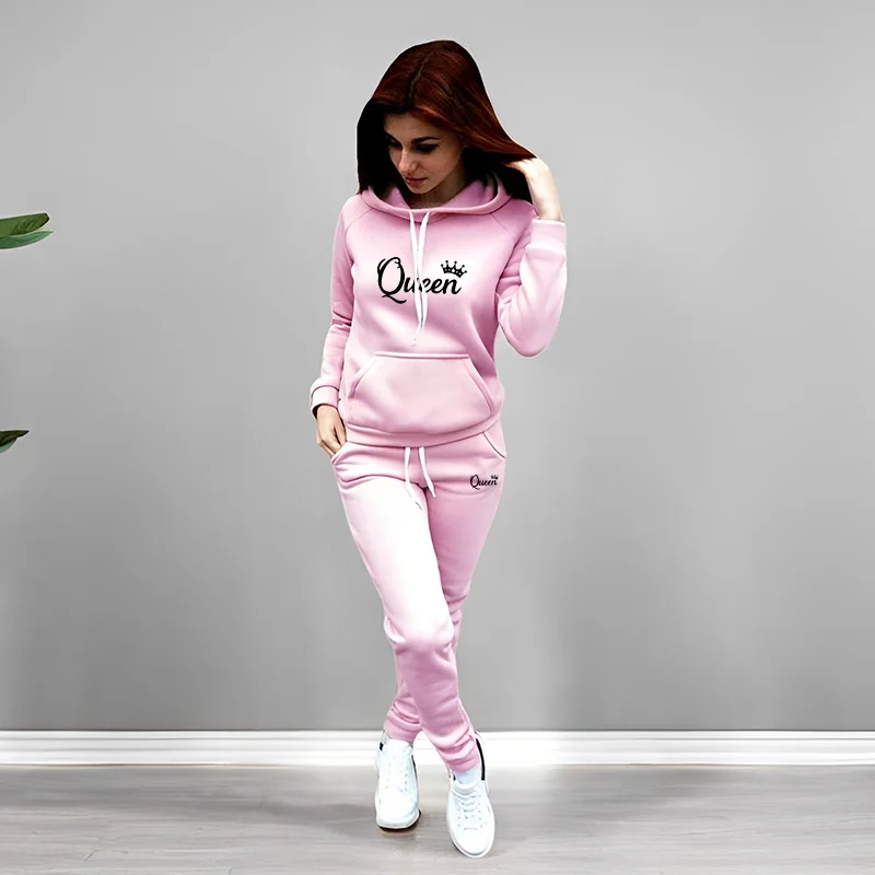 Womens Tracksuit Queen Letter  - đánh giá và giá Women Fashion Outfits