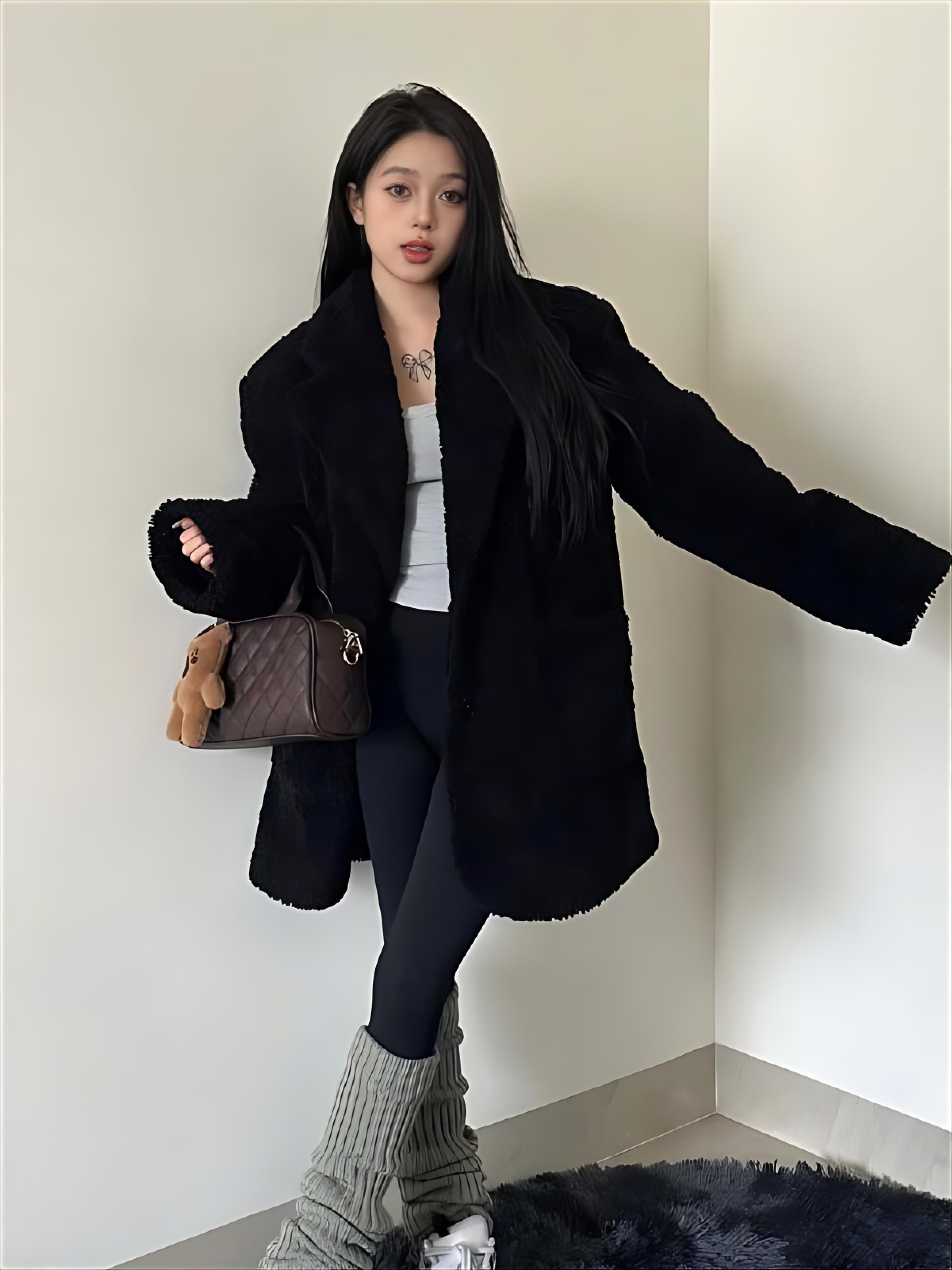 Lamb Wool Jacket Spring Woman  - đánh giá và giá Women'S Fashion Utility Jacket