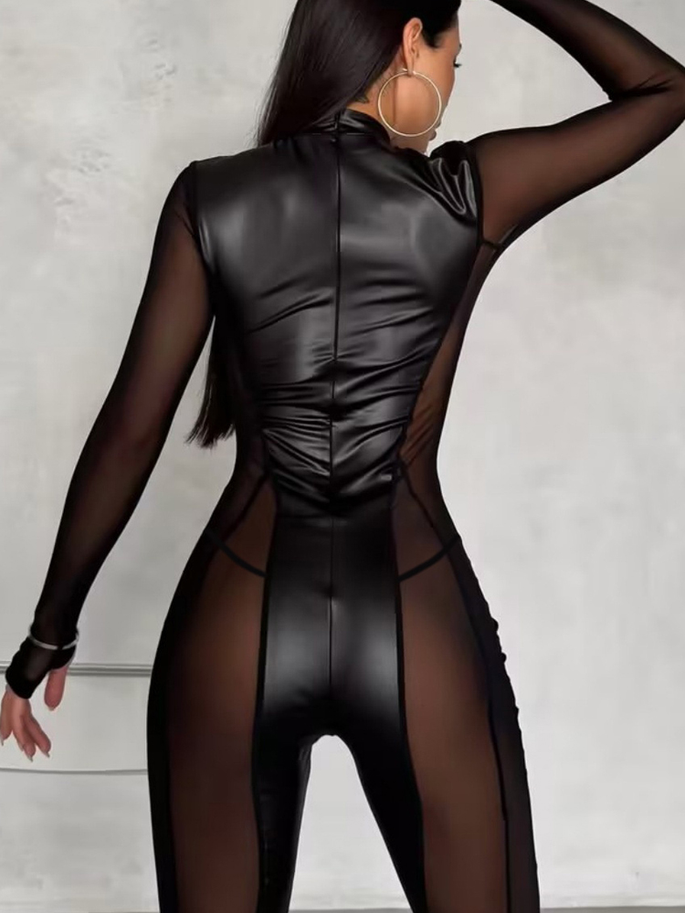 Fashion Spliced Mesh Back Zipp - đánh giá và giá Women Fashion Outfits