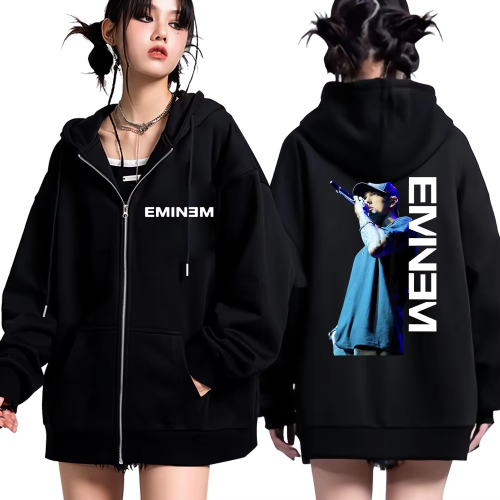 Rapper Eminem Mic Pose Print Z - đánh giá và giá Women Fashion Pose