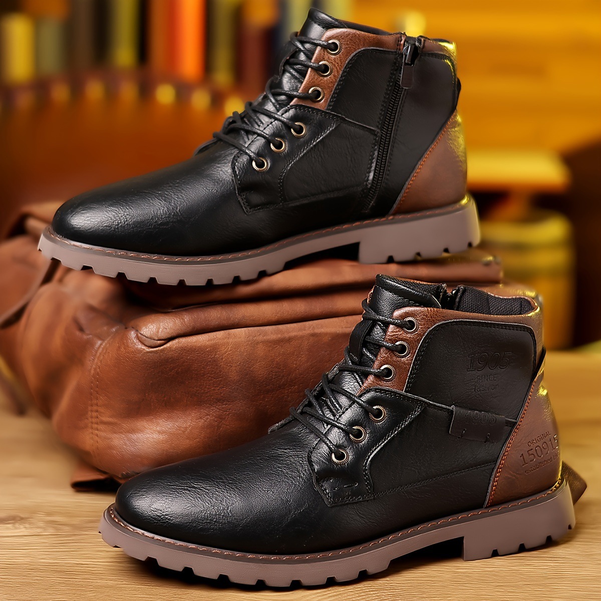 Men's color blocked men's boot - đánh giá và giá Women'S Fashion Business Casual