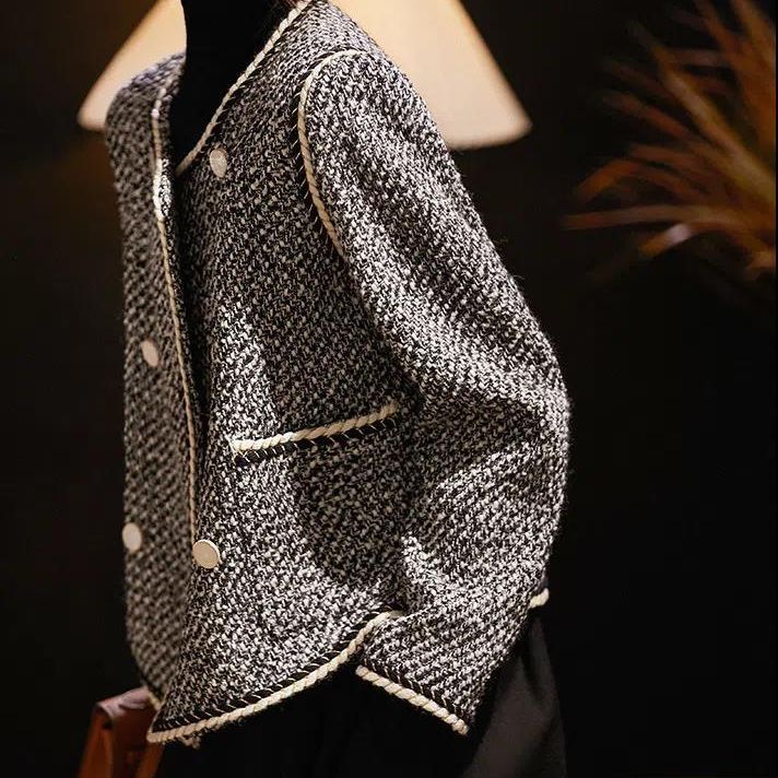 Tweed Jackets Woman White Shor - đánh giá và giá Women'S Fashion Utility Jacket