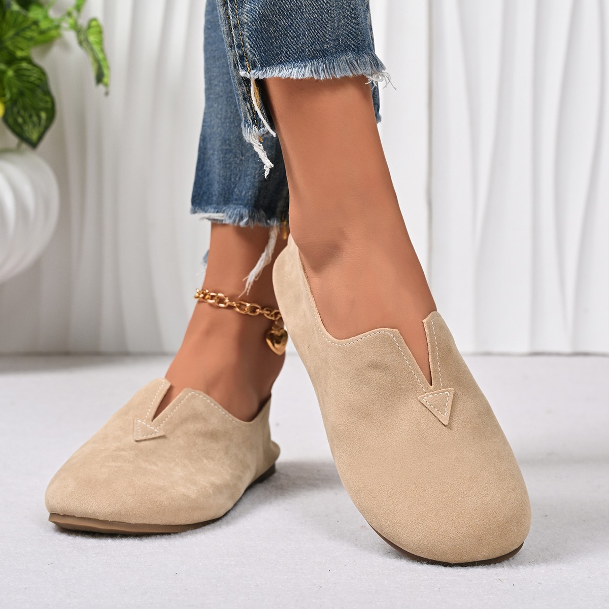 Women's Flat Shoes Slip-on Rou - đánh giá và giá Women'S Fashion Quick Delivery