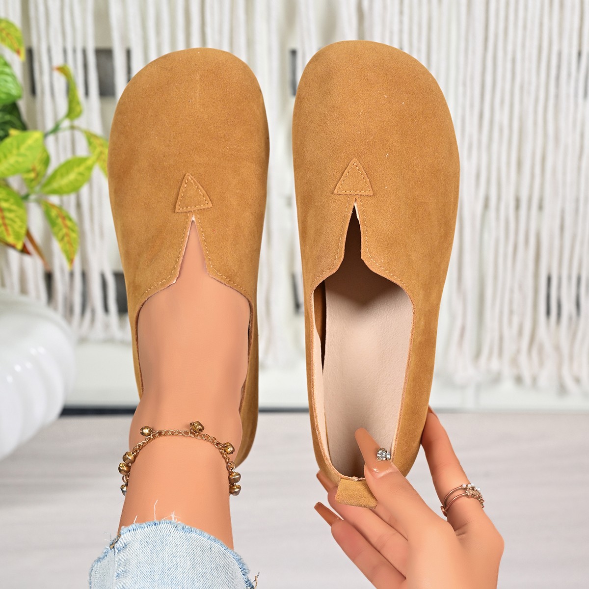 Women's Flat Shoes Slip-on Rou - đánh giá và giá Women'S Fashion Quick Delivery