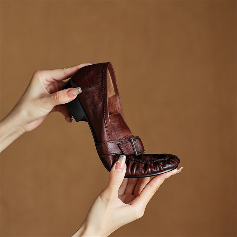 New Autumn Genuine Leather Wom - đánh giá và giá Women Fashion Heels
