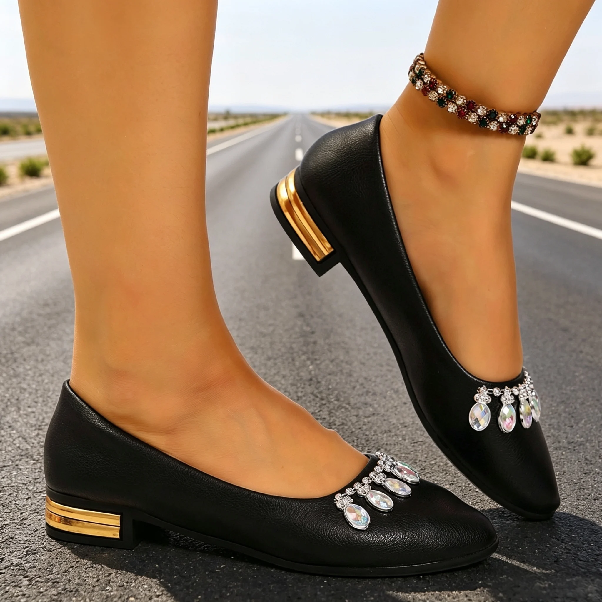 Women Flats Pointed Toe Ballet - đánh giá và giá Women Fashion Heels