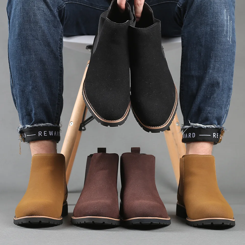 Men Ankle Boots British Style  - đánh giá và giá Women'S Fashion Business Casual