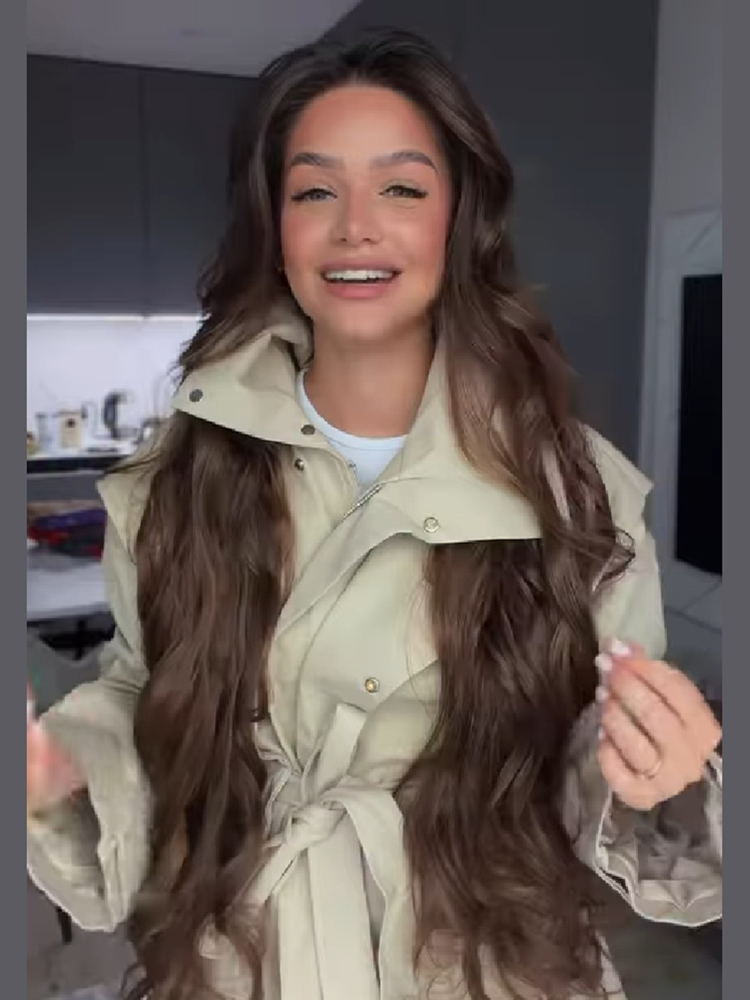Women Short Trench Coat Belted - đánh giá và giá Women'S Fashion Utility Jacket