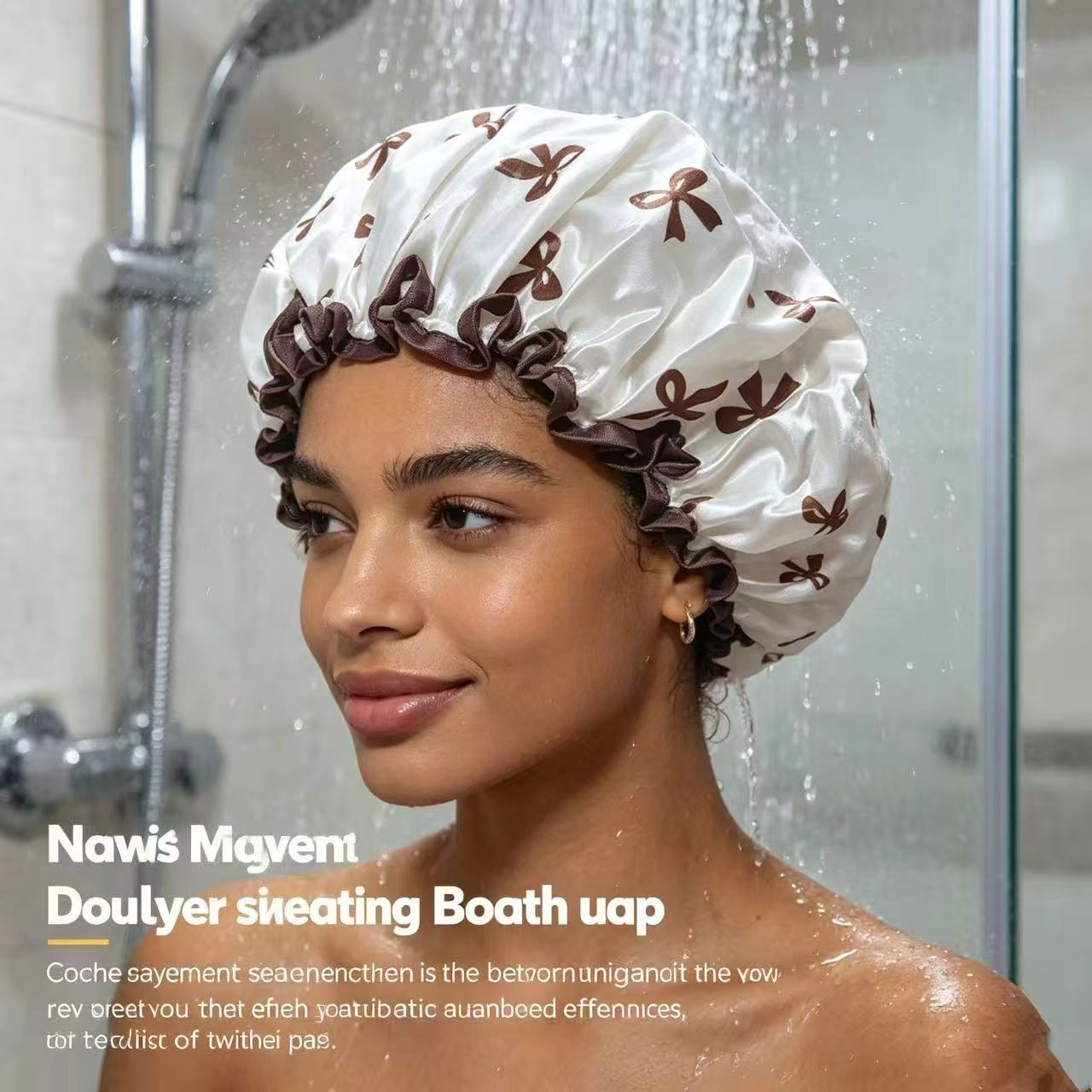 Bow-tie Waterproof Bath Cap fo - đánh giá và giá Women Fashion Hats