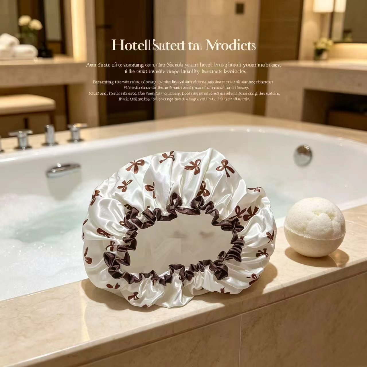 Bow-tie Waterproof Bath Cap fo - đánh giá và giá Women Fashion Hats