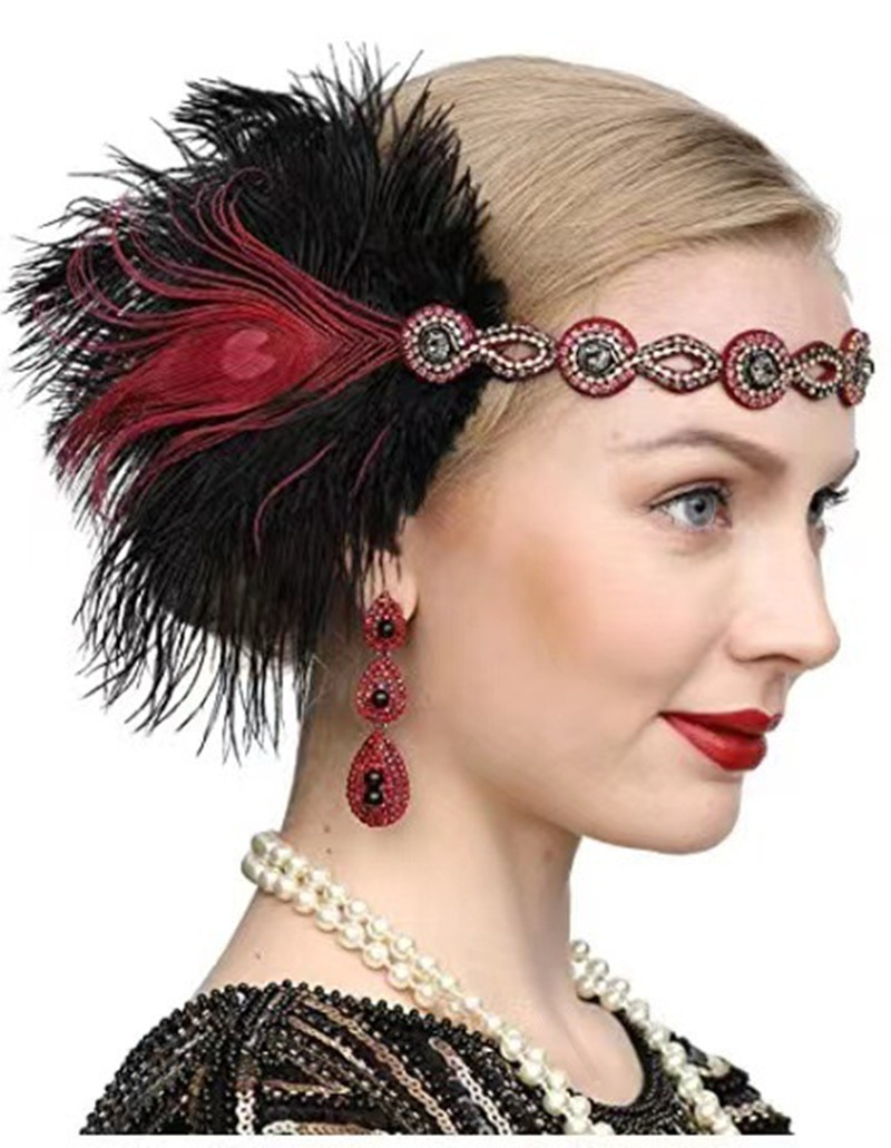 Peacock Feather Elastic Hair B - đánh giá và giá Women'S Fashion Of The 1920S