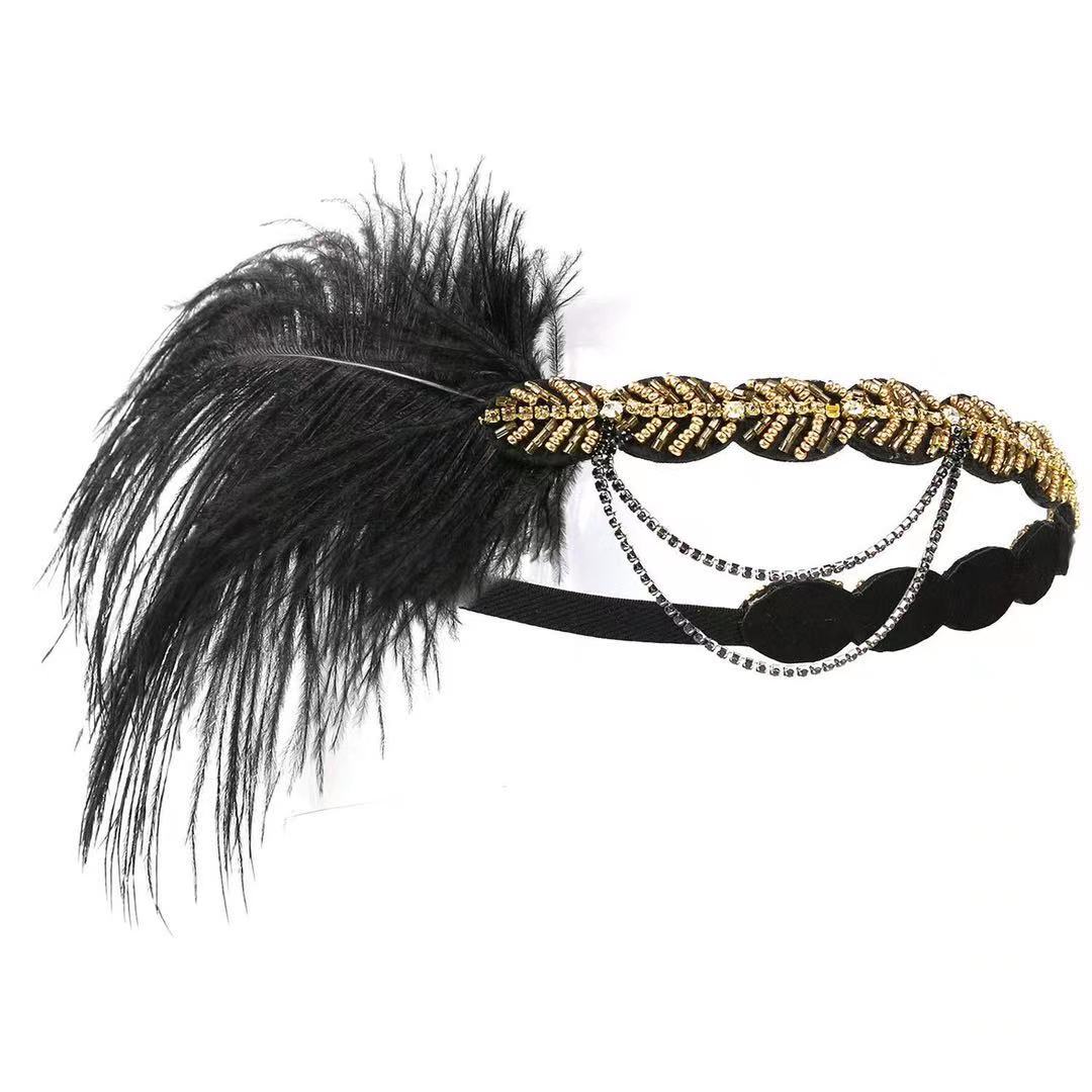 Peacock Feather Elastic Hair B - đánh giá và giá Women'S Fashion Of The 1920S