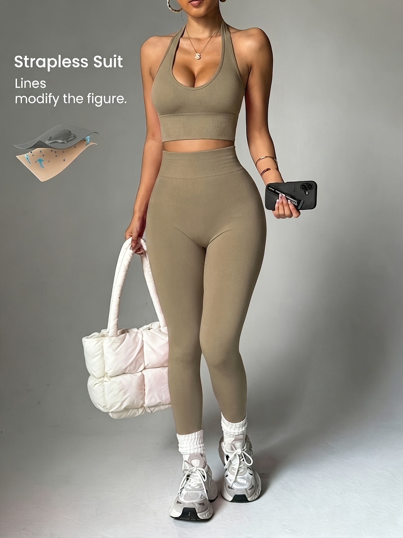 2pcs Solid Color Fashionable V - đánh giá và giá Women'S Fashion Leggings